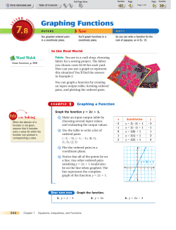 Graphing Functions