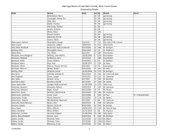 Marriage Banns At Hamilton County, Ohio, Court House Ordered by