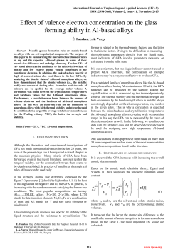 Effect of valence electron concentration on the glass forming