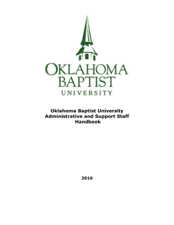 Administrative and Support Staff Handbook