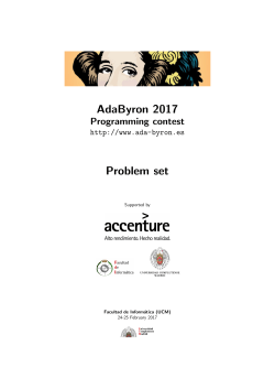 Cuadernillo de problemas de AdaByron 2017