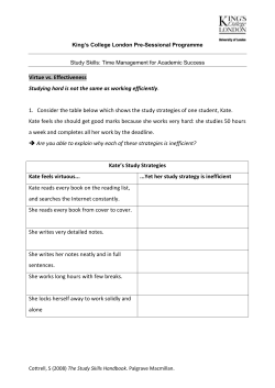 Time Management for Academic Success File - KEATS