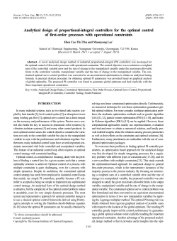 Analytical design of proportional-integral