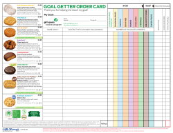 Goal Getter Order Card