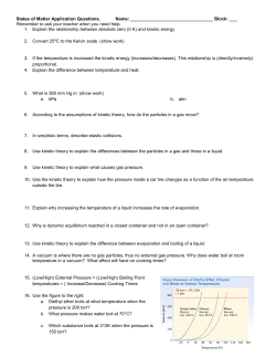 States of Matter Application Questions