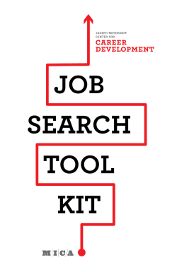 job search tool kit - Maryland Institute College of Art