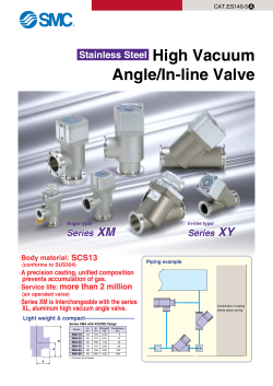 Angle/In-line Valve