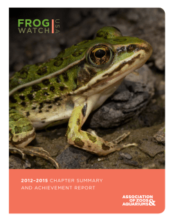 2012&ndash;2015 Chapter Summary and aChievement report