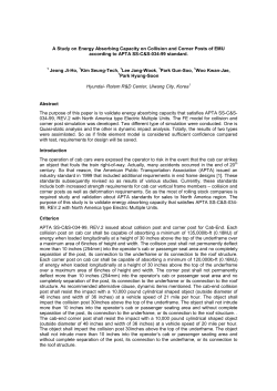 A Study on Energy Absorbing Capacity on Collision and