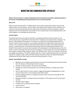 marketing and communications specialist