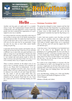 December 2015 Newsletter - Compassionate Friends, WA