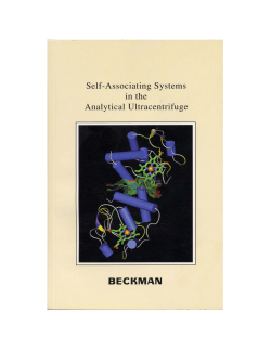 Self-Associating Systems in the Analytical