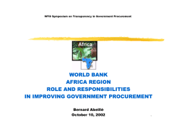 Presentation - World Trade Organization