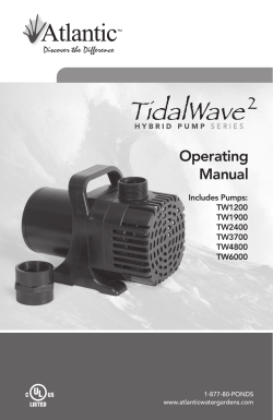 Operating Manual - Doctors Foster and Smith