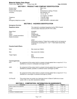 SDS - The Home Depot