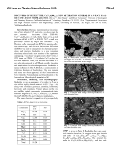 DISCOVERY OF BECKETTITE, Ca2V6Al6O20, A NEW