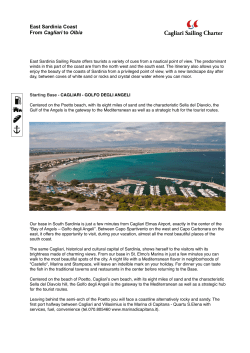 Cagliari - Olbia - Cagliari Sailing Charter