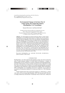 Environmental Changes in the Inner Part of Ariake Sound, West