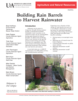 Building Rain Barrels to Harvest Rainwater - FSA-9534