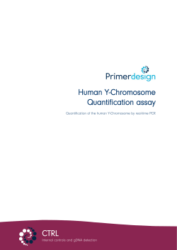 Human Y Chromosome DNA Quantification