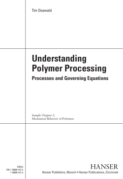 Understanding Polymer Processing