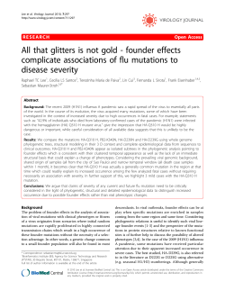 All that glitters is not gold - founder effects