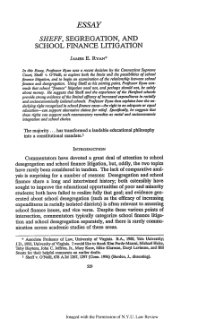 Sheff, Segregation, and School Finance Litigation