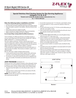 Special Stainless Steel Venting System for Gas Burning