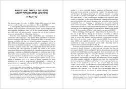 miller`s and taliga`s fallacies about verisimilitude counting