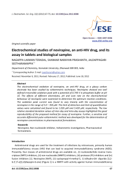 Electrochemical studies of nevirapine, an anti