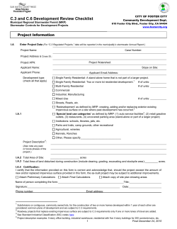 C.3 and C.6 Development Review Checklist