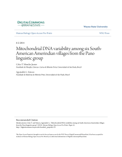 Mitochondrial DNA variability among six South