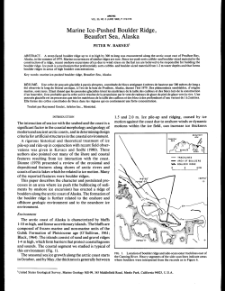 Marine Ice-Pushed Boulder Ridge, Beaufort Sea, Alaska