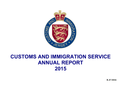 Customs and Immigration Service: Annual Report