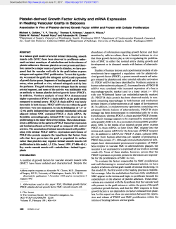 Platelet-derived Growth FactorActivity and mRNA Expression in