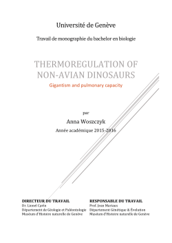 Thermoregulation of non-avian dinosaurs