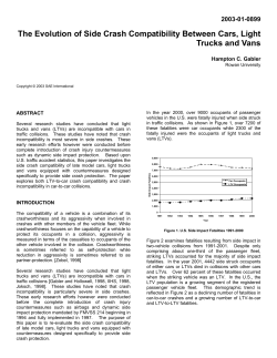The Evolution of Side Crash Compatibility Between Cars, Light