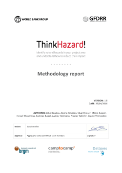 Methodology report