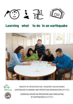 Learning what to do in an earthquake