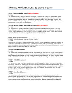 writing and literature - LaGuardia Community College