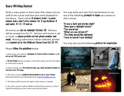 Scary Writing Contest - Liverpool Public Library