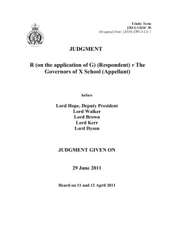 Judgment  - The Supreme Court