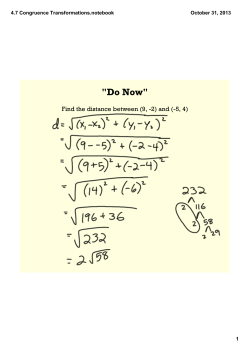 4.7 Congruence Transformations.notebook