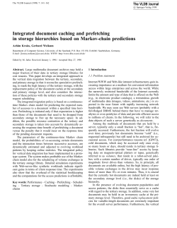 Integrated document caching and prefetching in storage hierarchies