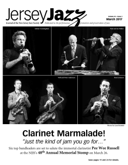 Clarinet Marmalade! - New Jersey Jazz Society