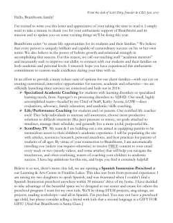 Hello, BrainStorm family! I`m excited to write you