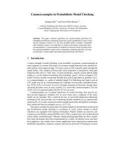 Counterexamples in Probabilistic Model Checking