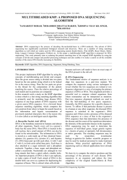 multithreaded kmp: a proposed dna sequencing algorithm
