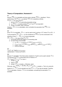 Theory of Computation, Homework 4