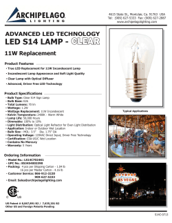 Archipelago LS14C7024K1 Spec Sheet